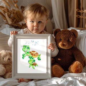 Impresión de tortuga marina, tortuga de acuarela, arte de pared de tortuga, pintura de tortuga, pintura de arte de tortuga, arte de vida marina, pintura de vida marina, dibujo de tortuga