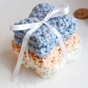 Dish Rag Set - 100% Cotton - Hand-Knit