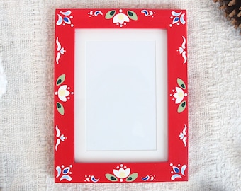 Fairytale Inspired Folk Art Frame (5x7 or 4x6 with matting) - Hand Painted