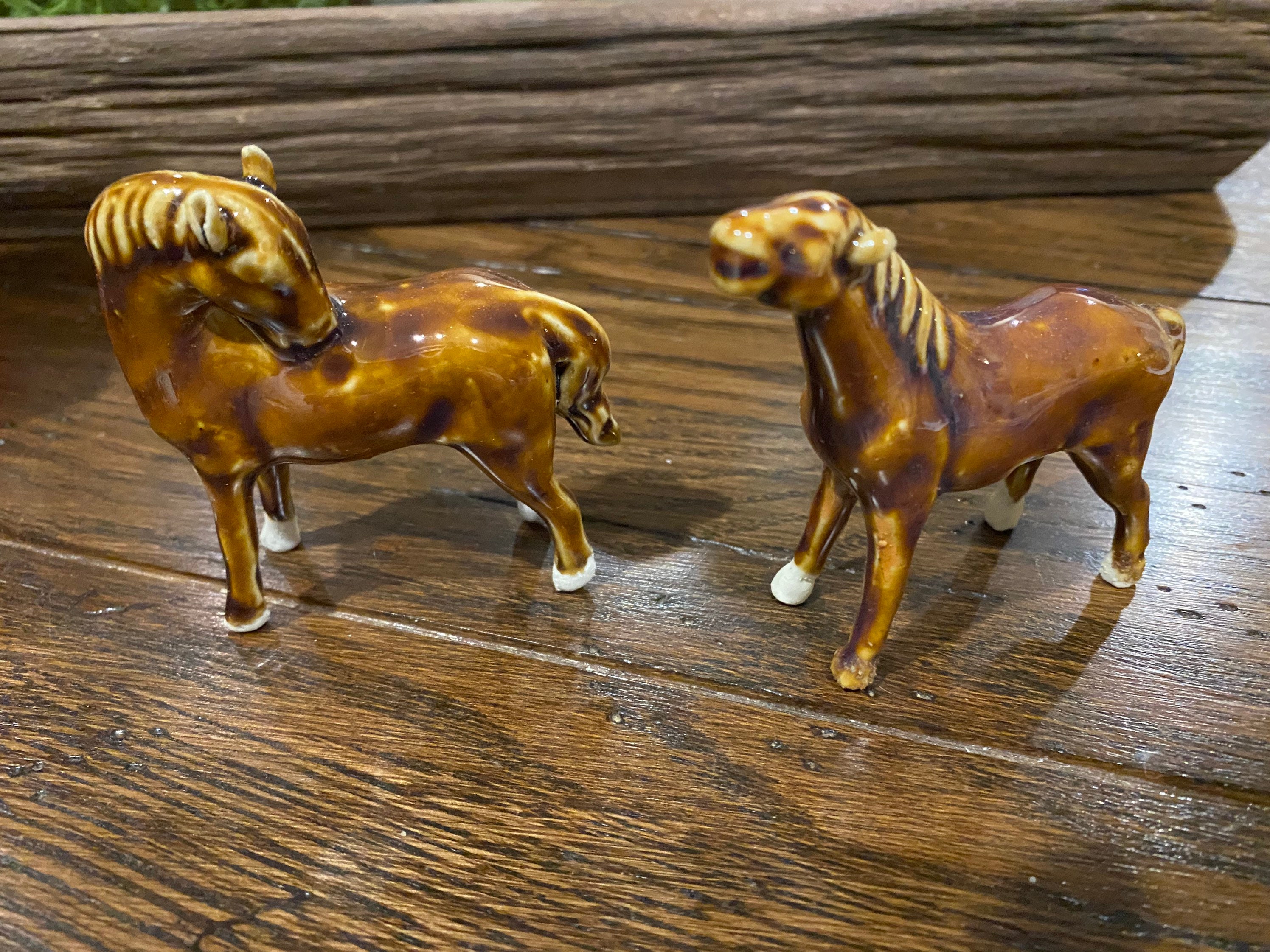 クリスマスファッション Porcelain Horse Figurines/collectibles/ceramic - Etsy アンティーク雑貨