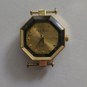 Vintage Pierre Nicol Gold Tone Watch: Swiss Quartz Movement