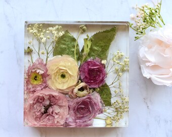 Resin Flower Block Etsy