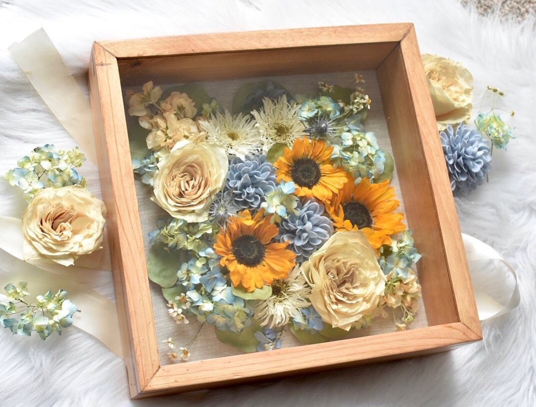 Wedding Bouquet Shadow Box - Pressed Flower Shop