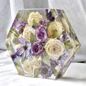 Resin Bouquet Preservation | DEPOSIT Only | Wedding, Bridal Bouquet, Flower Preservation | Epoxy Resin floral block |Memorial, Keepsake gift