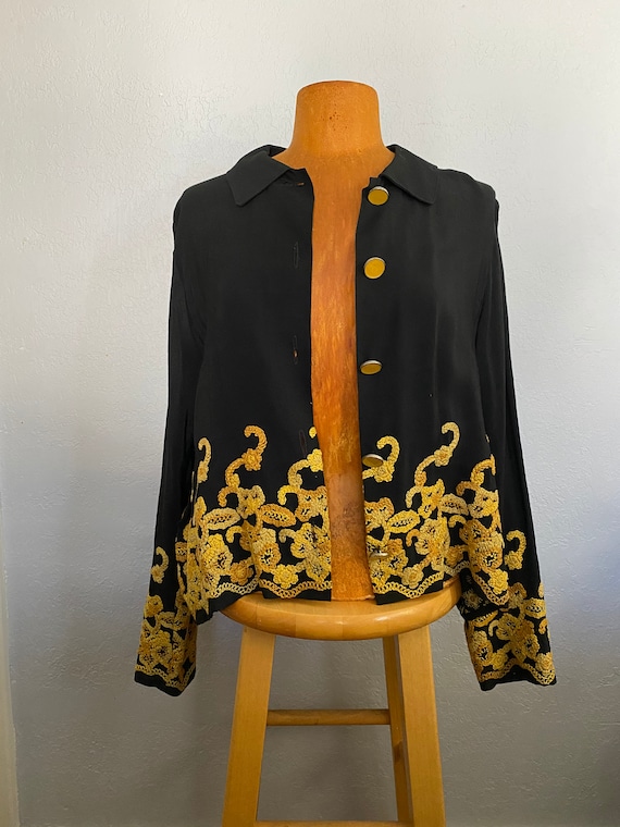 Embroidered Ranch Wear Blouse