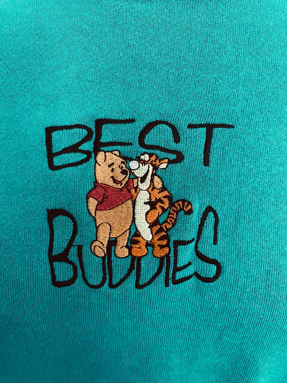 90s Green Winnie the Pooh Sweatshirt Youth M - image 3