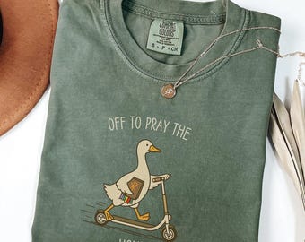 Katholische Silly Goose Comfort Colors® Lustiges katholisches Shirt Geschenk für katholische Mutter Geschenk für Patin Patentochter Konfirmationsgeschenk Jugendgruppe