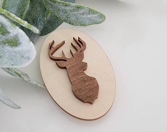 Deer Head Magnet, Gift for Hunter, Deer Decor, Mancave Decor, Gift for Dad