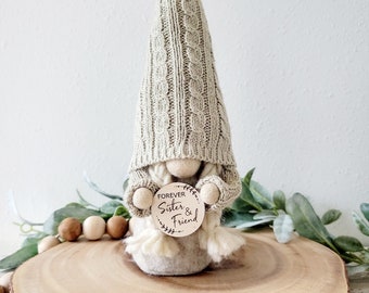 Sister Gift, Gnome for Sister, Gift Sister, Forever Sister and Friend, Girl Gnome