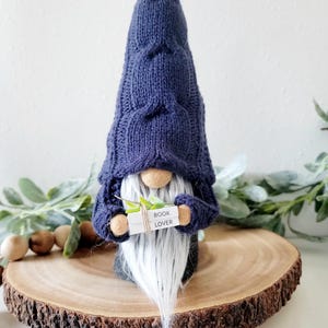 Book Lover Gnome, Book gnome, Mini Stacked books, Library Decor