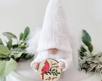 Bereavement Gift, Death of parent gift, Cardinal Gift, Angel Gnome for condolence gift