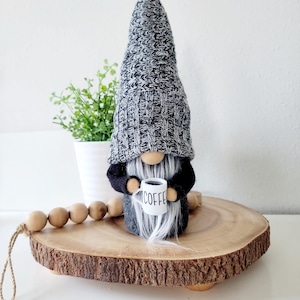 Coffee Gnome, Coffee Bar Decor, Coffee Lover Gift, Kitchen Decor