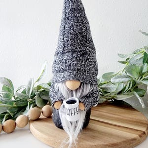 Coffee Gnome, Coffee Bar Decor, Coffee Lover Gift, Kitchen Decor