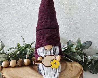 Handmade Pickleball Gnome for Pickleball Lover, Gift for Pickleball Collection