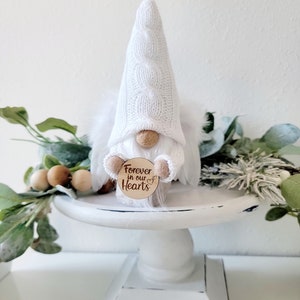 Angel gnome, Memorial gnome, loss of loved one gift, forever in our hearts