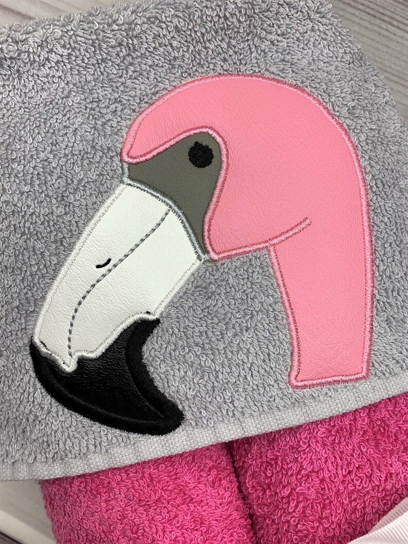 Flamingo Hooded Towel