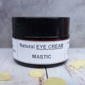 MÁSTICA de CREME DE OLHOS Natural, Creme de Olhos, Creme Sob os Olhos, Hidratante, Anti Envelhecimento, Cuidados com os Olhos, para Olheiras, Bolsas e Reparação de Rugas, Presente