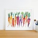 Carrots Rainbow Heirloom Watercolor Wall Art Print, Kitchen Decor, Vegetables, Artwork, Painting | Large Wall Art | Food Poster 