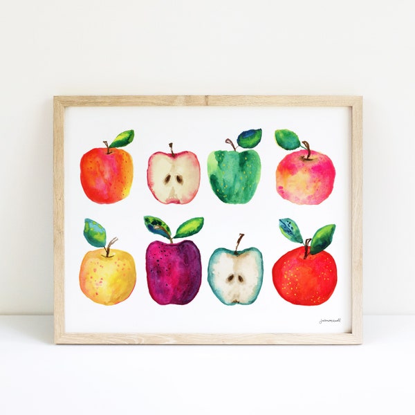 Apple Print Etsy