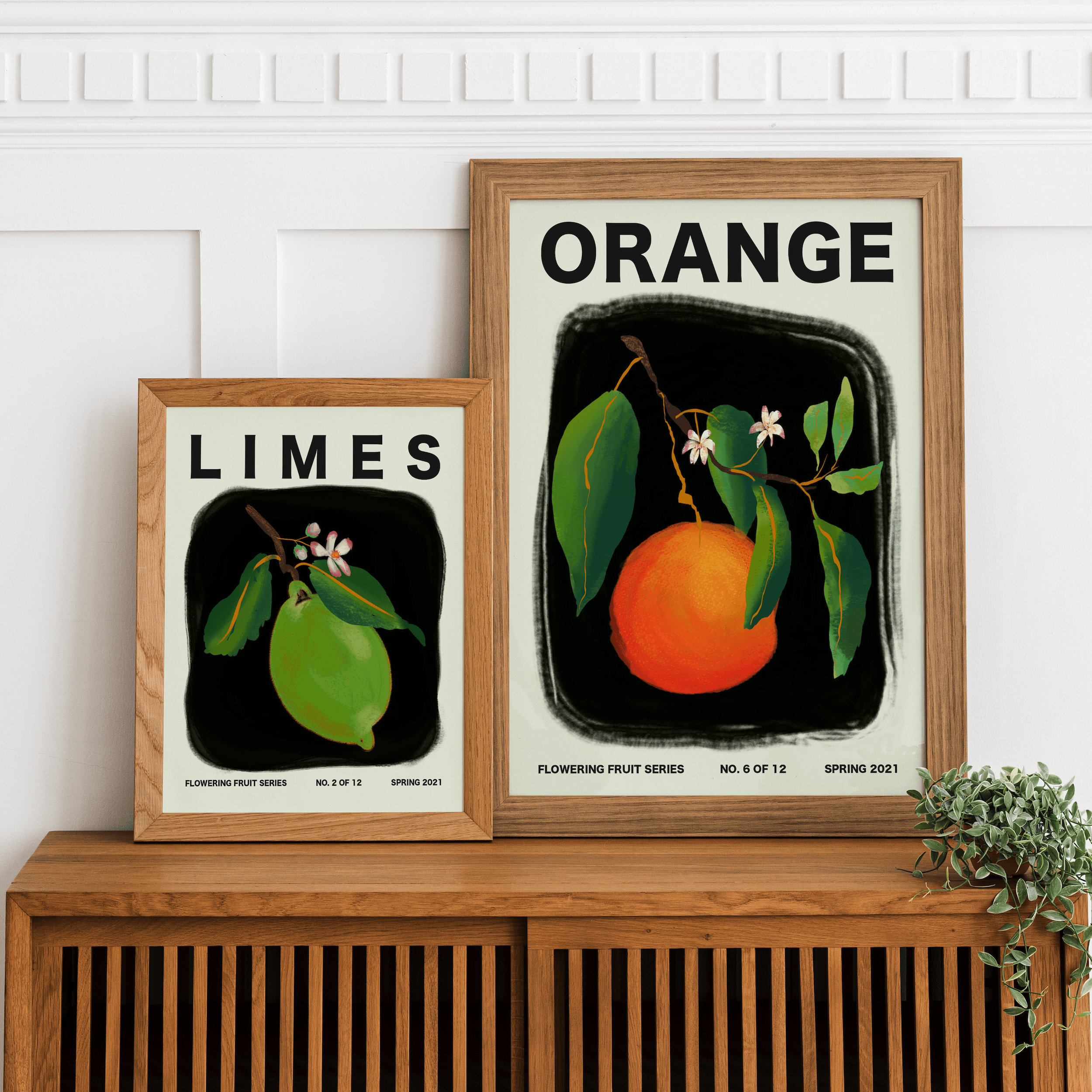 Set of 3 Vintage Fruit Art Posters Kitchen Artwork Food Etsy