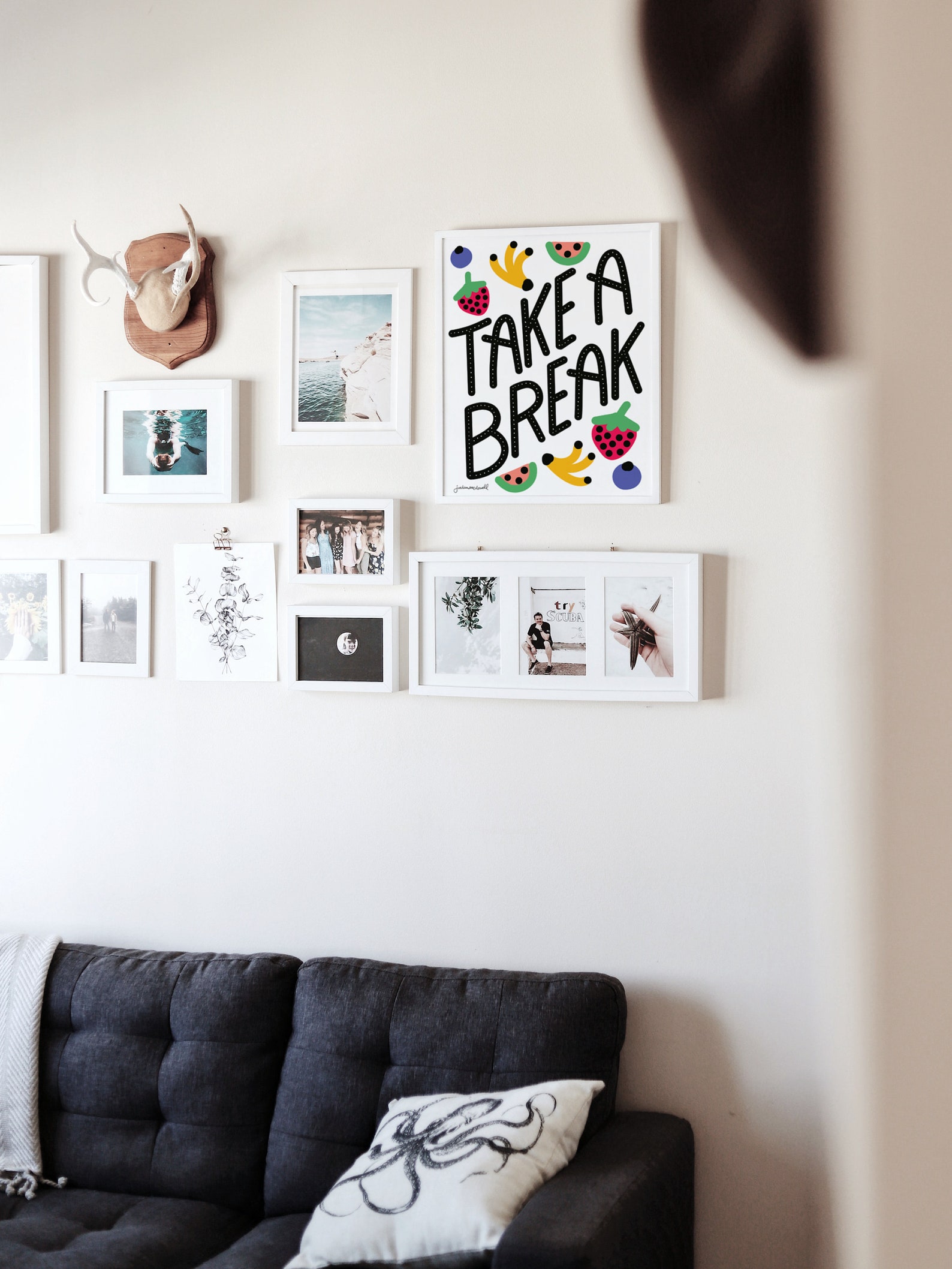 Take A Break Wall Art Print Positive Encouragement Quote Etsy