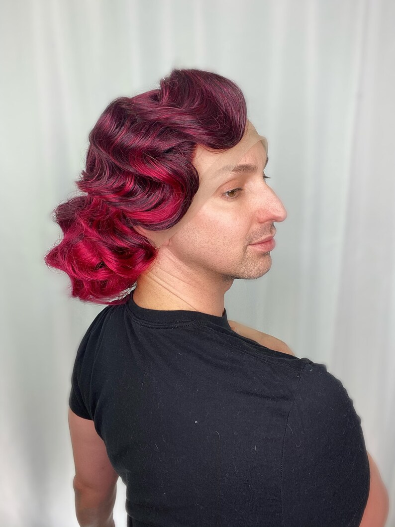 Updo styled Lace Front Wig for Drag Queen Cosplay Halloween Etsy