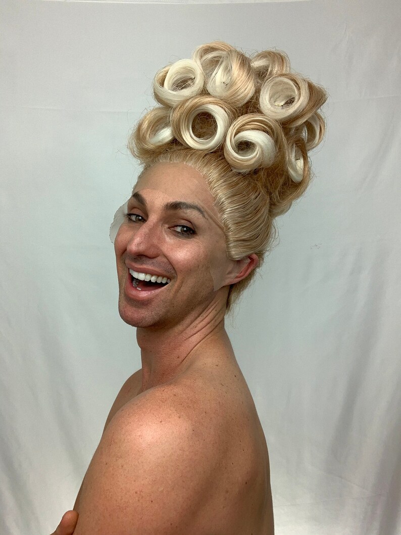 Updo styled Lace Front Wig for Drag Queen Cosplay Halloween Etsy