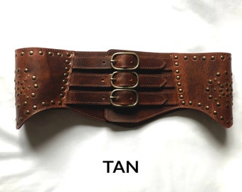 Corset Belt, Wide Leather Belt, Under bust Corset Belt, Wide Leather Waist Belt, Corset Belt for Women