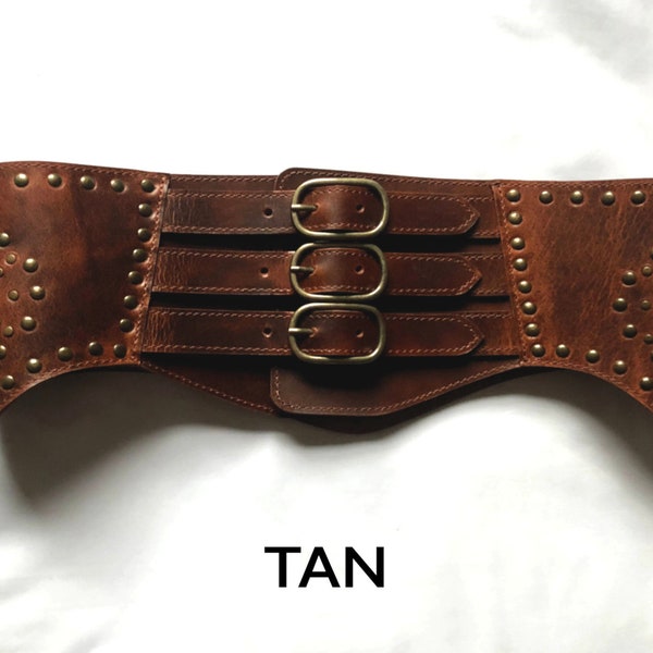 Corset Belt, Wide Leather Belt, Under bust Corset Belt, Wide Leather Waist Belt, Corset Belt for Women