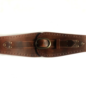 Waist belt, Wide belt, Belt, Cincher belt, Gifts, Semi-Veg Tanned leather, Fashion Belt, Cowhide, Real Leather