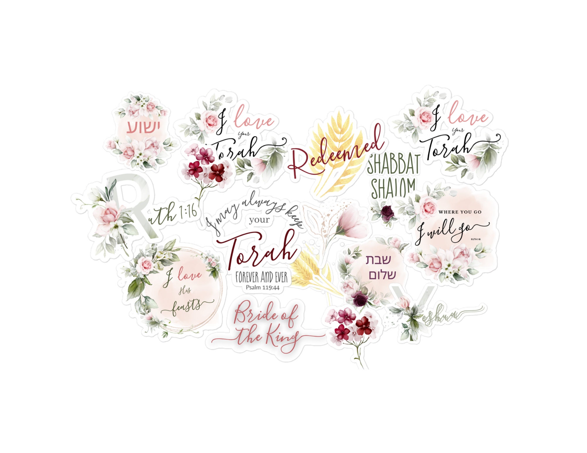 Ruth Inspired Sticker Sheet Downloadable - Etsy