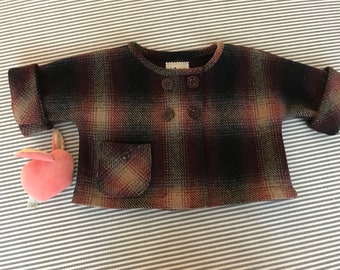 Unisex wool baby jacket