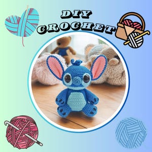 PDF Crochet Stitch Amigurumi Pattern | Stuffed Toy Crochet Alien Pattern | Beginner-Friendly Crochet PDF Instructions Instant Download