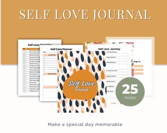 Self Love Journal: Guided Prompts for Confidence & Healing (Instant Download PDF)