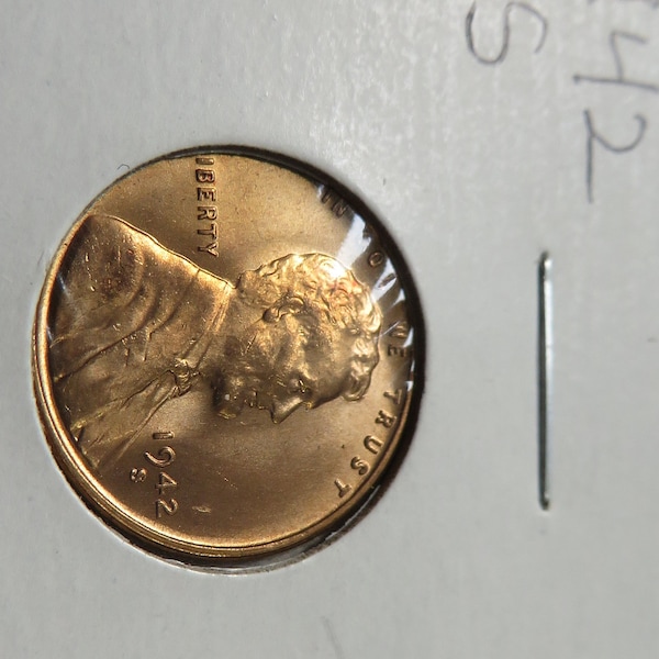 1942 S Lincoln wheat penny