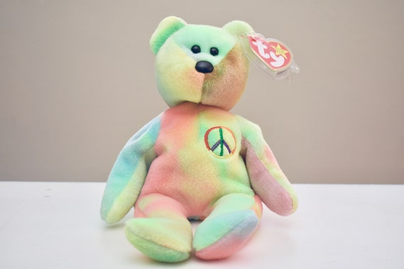 peace beanie baby