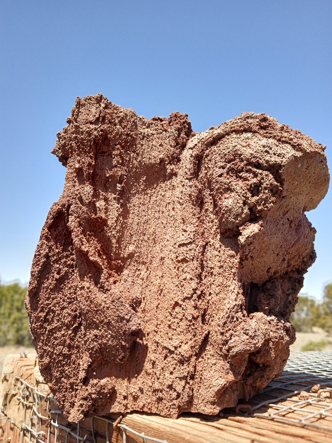 Red Fish Tank Rocks Aquarium Decor, Red Lava Rock, One Piece Ornament, Terrarium Decor ...