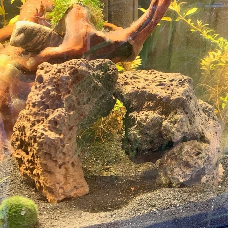 Volcanic Rocks Lava Rock Aquarium Decor Aquatic Hideaway Fish Etsy