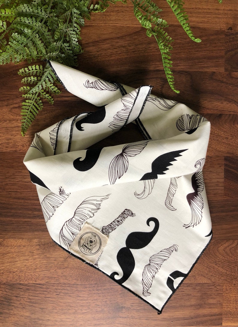 Mustache Dog Neckerchief Bandana Mr