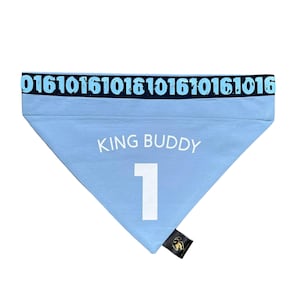 Manchester City Dog Bandana - personalised