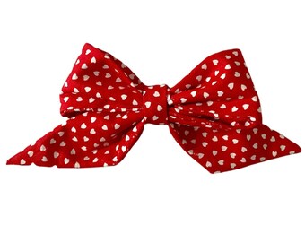 Red Hearts Sailor Bow