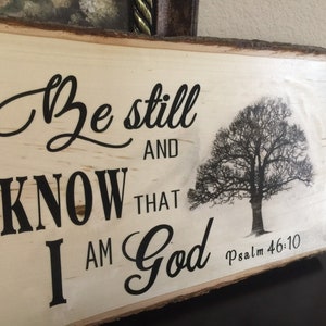 Be still and Know, wood decor,