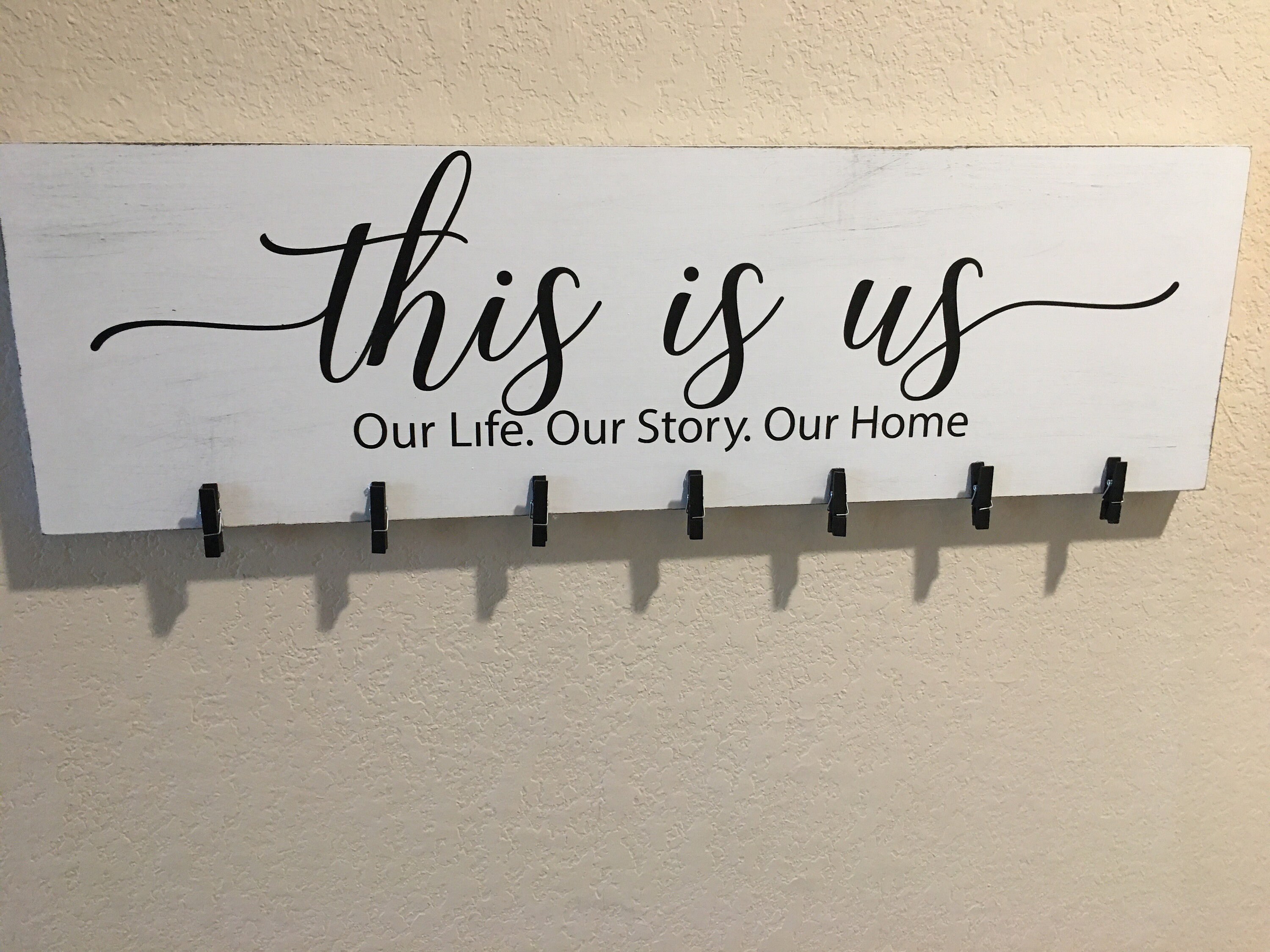 This is us, Sign, Decor sign, picture sign Etsy España