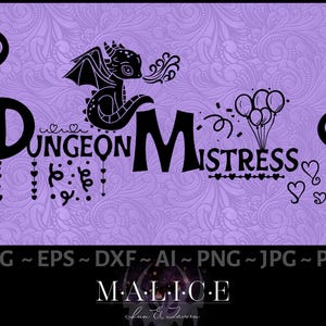 Dungeon Mistress süße Dekoration für RPGs, D&D, Dungeons and Dragons | Vektor | Cricut, Silhouette, svg/eps/dxf/ai/png/jpg/pdf