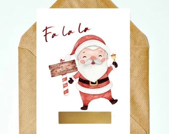 Carte a gratter de noel, annonce grossesse,demande parrain marraine, scratch card, futur papa, scratch and reveal