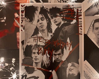 The Birthday Party Art Print | Nick Cave | Rowland S. Howard | Mick Harvey | Tracy Pew | Phill Calvert