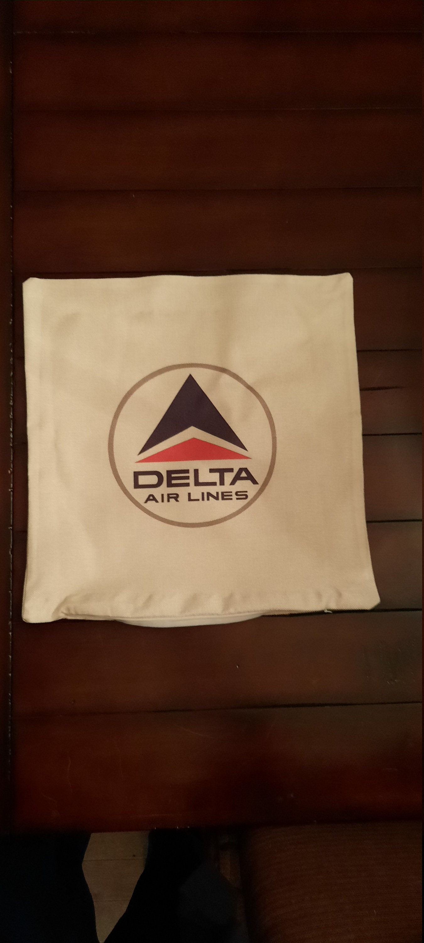 Delta Airlines Vintage Logo Throw Pillow Decoration. Etsy