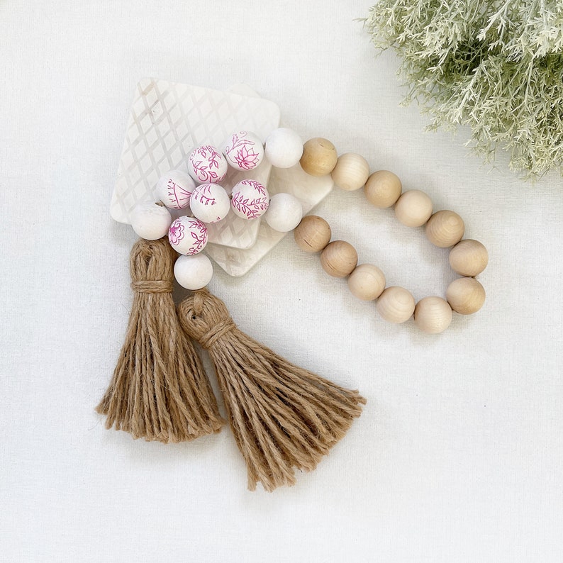 Pink Decorative Beads for Coffee Table Fuchsia Chinoiserie Etsy