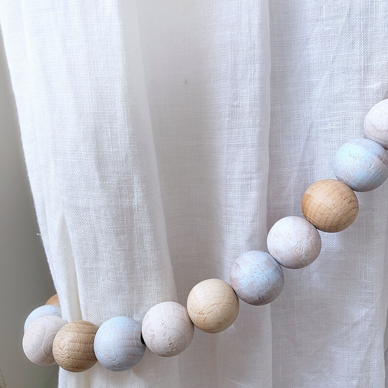 2 Baby Blue Curtain Tie Backs Boy Nursery Decor Dusty Blue Etsy New Zealand