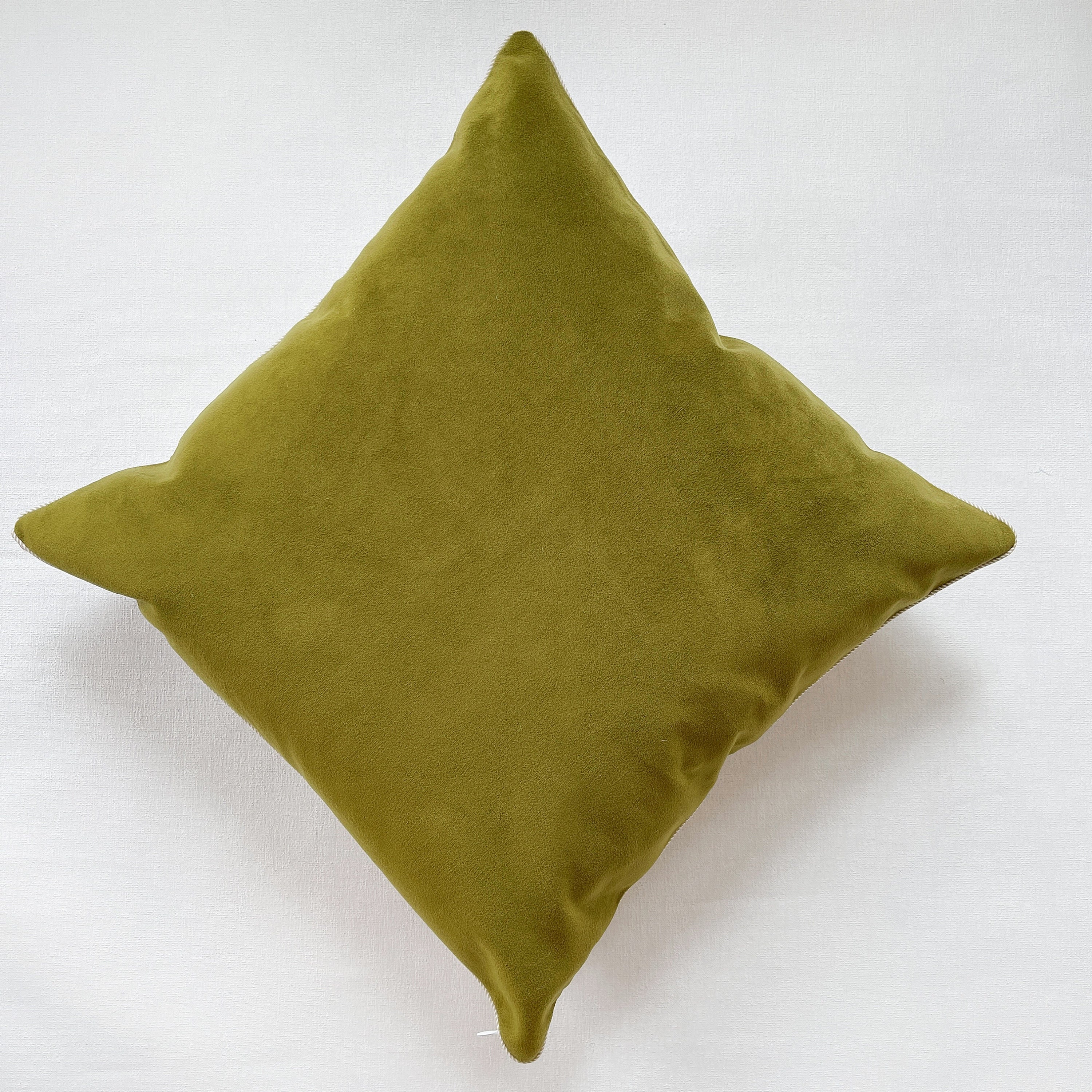 Moss Green Pillow Cover With Piping Moss Green Velvet Pillow Etsy UK